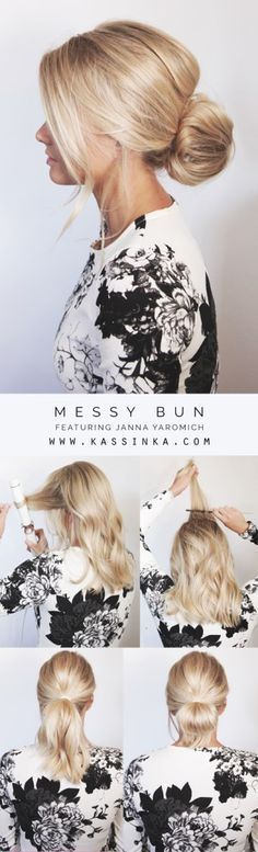 Messy Bun For Short Hair