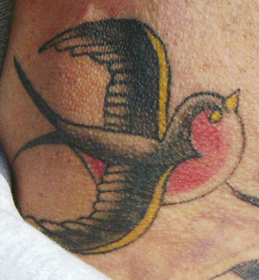 Tattoosday A Tattoo Blog Jerry's Sparrows Represent an Ocean Crossed