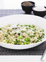 pea and mint risotto