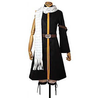 Fairy Tail Natsu Dragneel Black Cosplay Costume #00895861