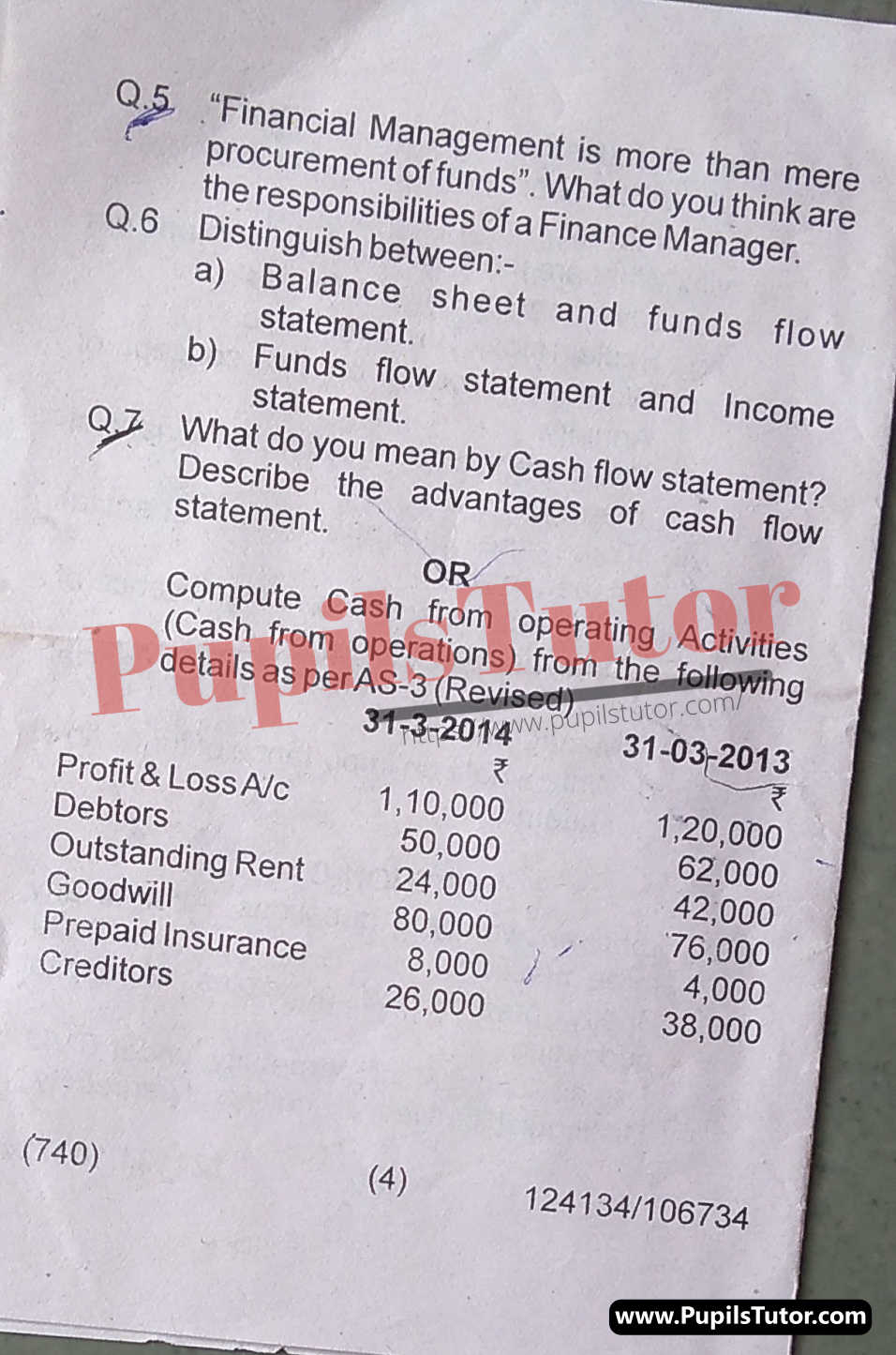 HSBTE (Haryana State Board of Technical Education, Panchkula Haryana) Semester Exam (FAA (Finance Accounts And Auditing) – Finance Account And Auditing) Financial Management Important Questions Of 2022 Exam PDF Download Free (Page 4)