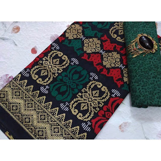 Kain Batik dan Embos 108 Pekalongan motif Prada Hijau