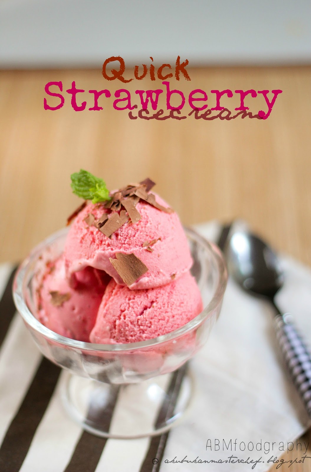 Aku Bukan Masterchef: Resepi 264 : Quick Strawberry Ice 