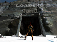 Image d'un temps de chargement dans Tomb Raider sur Playstation, Saturn et PC.