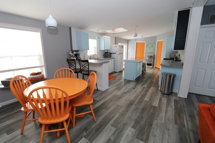 kitchen and dining room after remodel