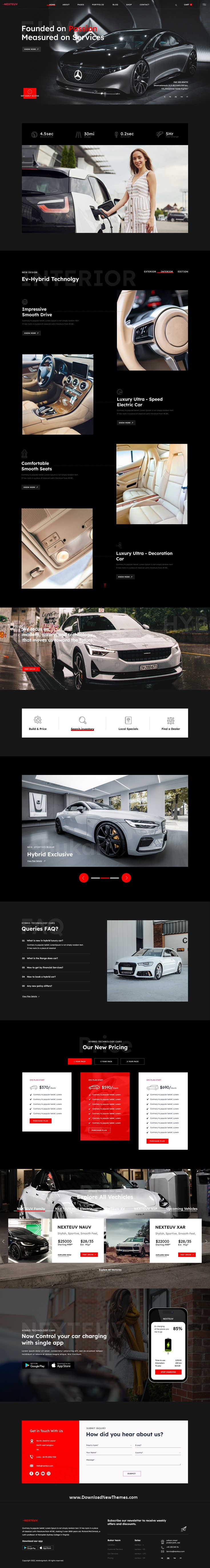 NextEuv - Hybrid, Electric eCommerce Adobe XD Template Review