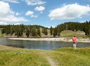 This is the view looking toward the river; it was a surprise when we turned . (nez perce am yellowstone river)