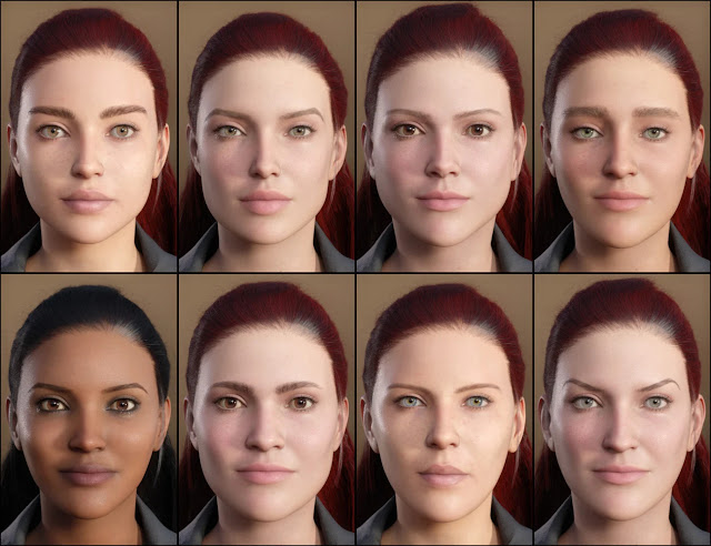 Empower Your Digital Art with Action Heroines Face Morphs for Genesis 9