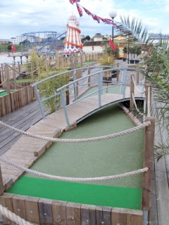 Adventure Golf course on Clacton Pier