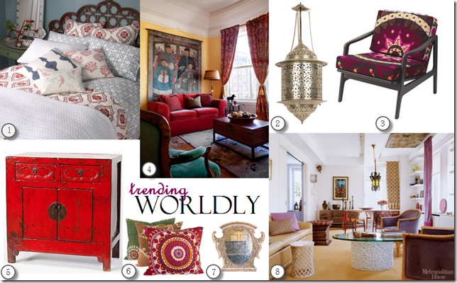 2011 interior design trend worldly