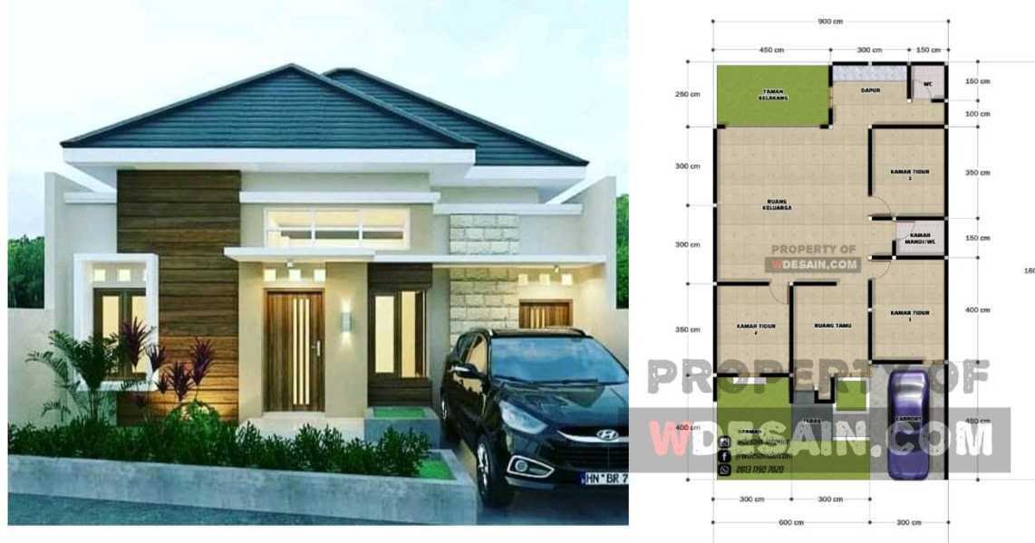 Denah Rumah  Sederhana  Tapi Mewah 3  Kamar  Tidur DESAIN  