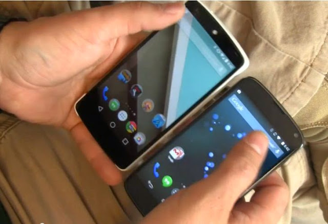 Nexus 4 VS Nexus 5 Android L