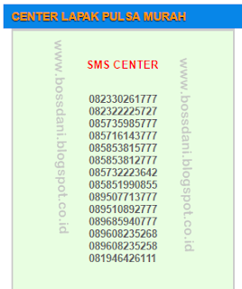 Nomot Sms Center Lapak Pulsa Murah