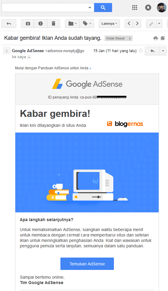 Berapa Lama Iklan Adsense Saya Tayang?