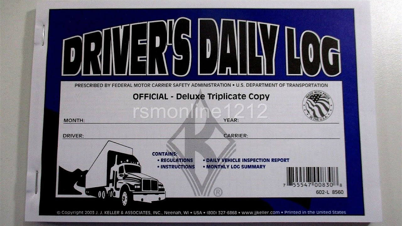 Drivers Daily Log Regulations