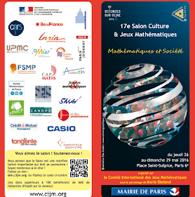 Salon Maths et société du 26 au 29 mai 2016 Paris
