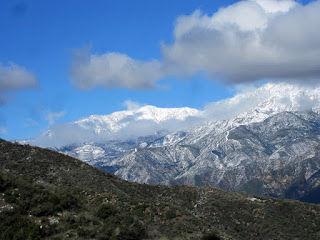 View northwest toward Mount Islip from Glendora Mountain Road, Angeles National Forest, February 20, 2011