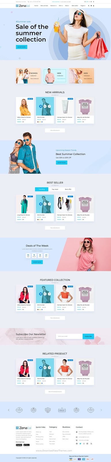 Ecommerce PSD Template