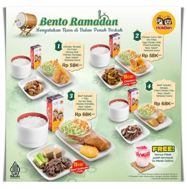 Menu Bento Ramadan HokBen