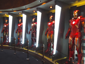 Iron Man 3 Hall of Armors exhibit