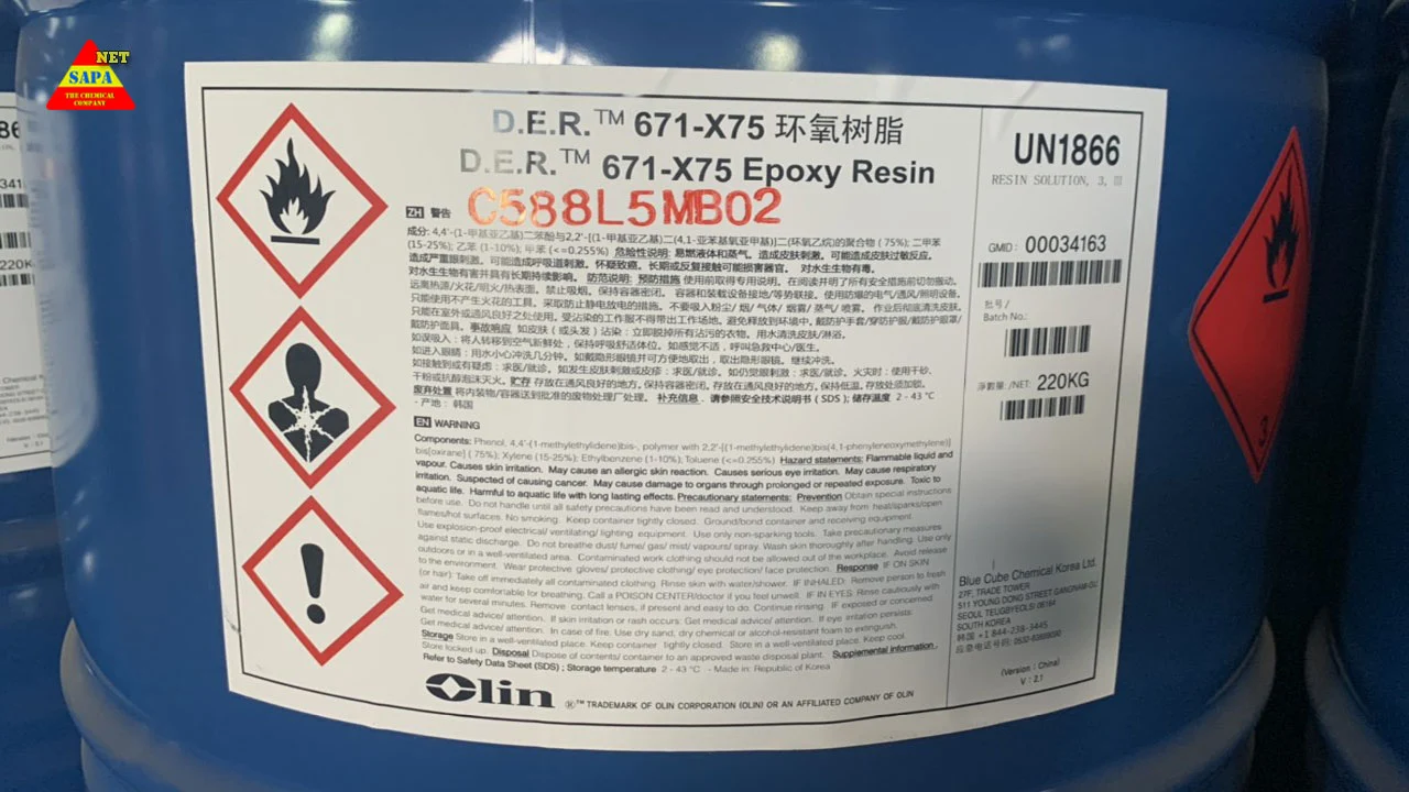 DER 671-X75 Epoxy Resin