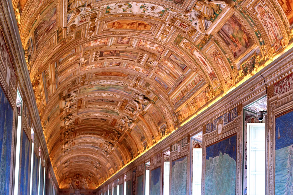 Gallery of Maps (the most beautiful room in the world), The Vatican, Rome - travel blog