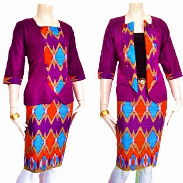 Model Dress Batik Baju Rangrang Terbaru 2015