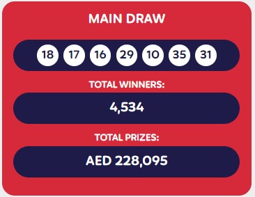 Emirates Draw Mega 7 Result 2 Jul 2023