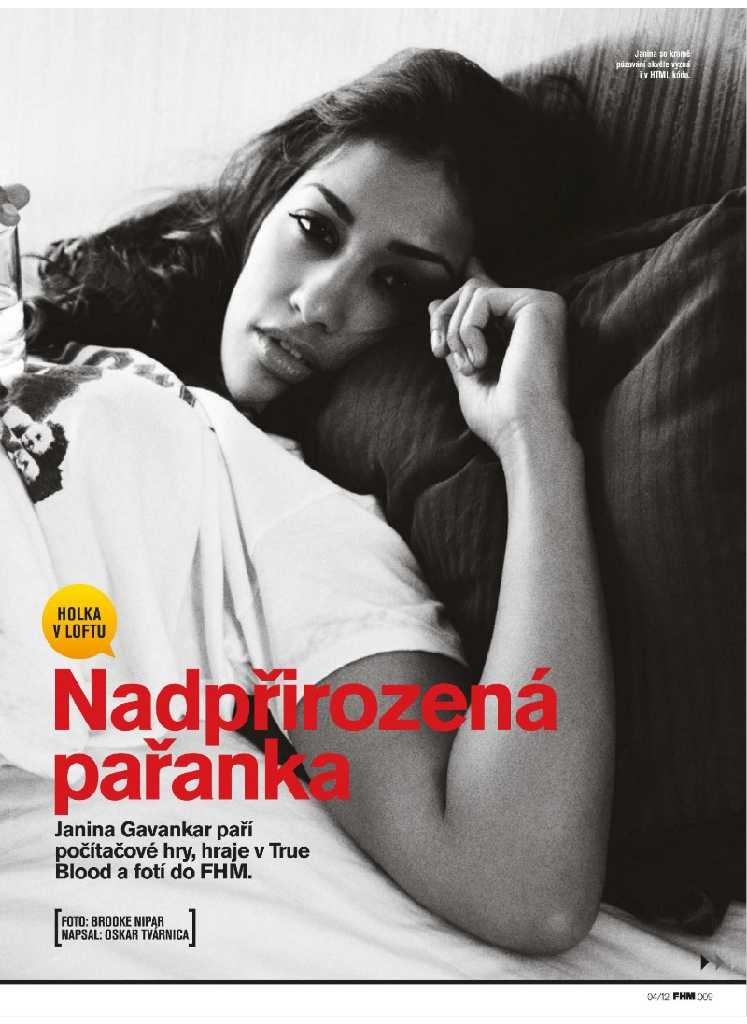Janina Gavankar's Hot curve with No Panties for FHM Czech 2012