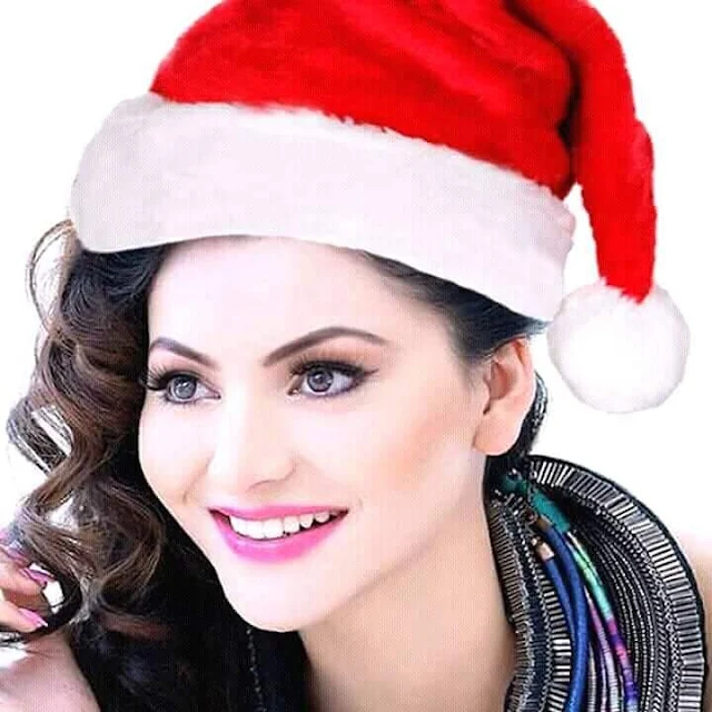 Bollywood Actress Urvashi Rautela in Christmas Spirits
