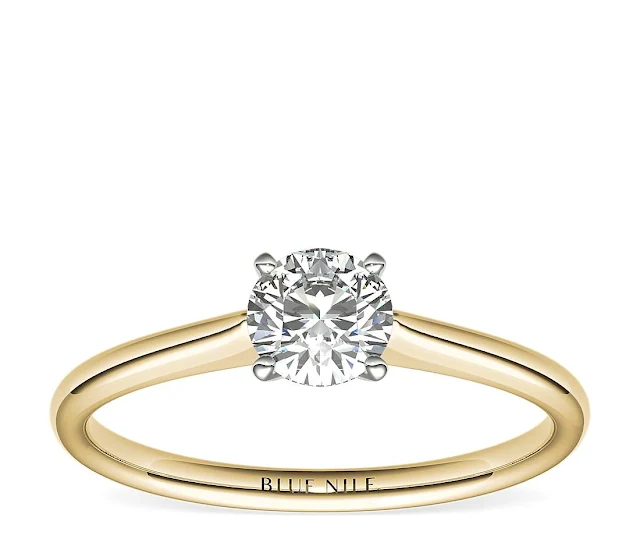 خاتم "Petite Solitaire Engagement Ring"