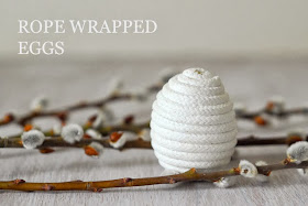 {Craft} 8 creative ideas for Easter | rope wrapped easter egg