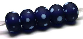 Etched Lampwork Glass Beads