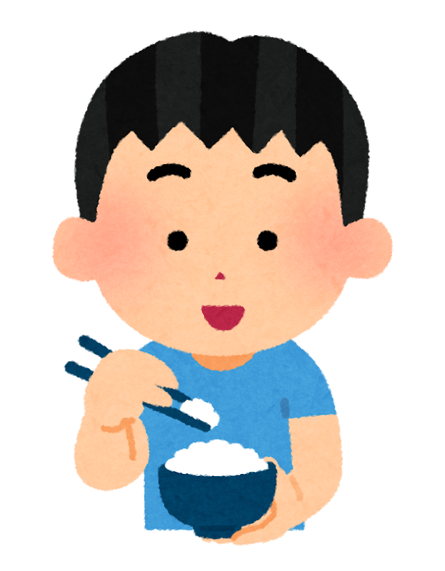 いろいろな箸でご飯を食べる人のイラスト かわいいフリー素材集 いらすとや