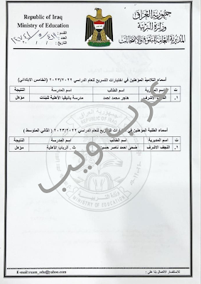 رابط نتائج نظام التسريع