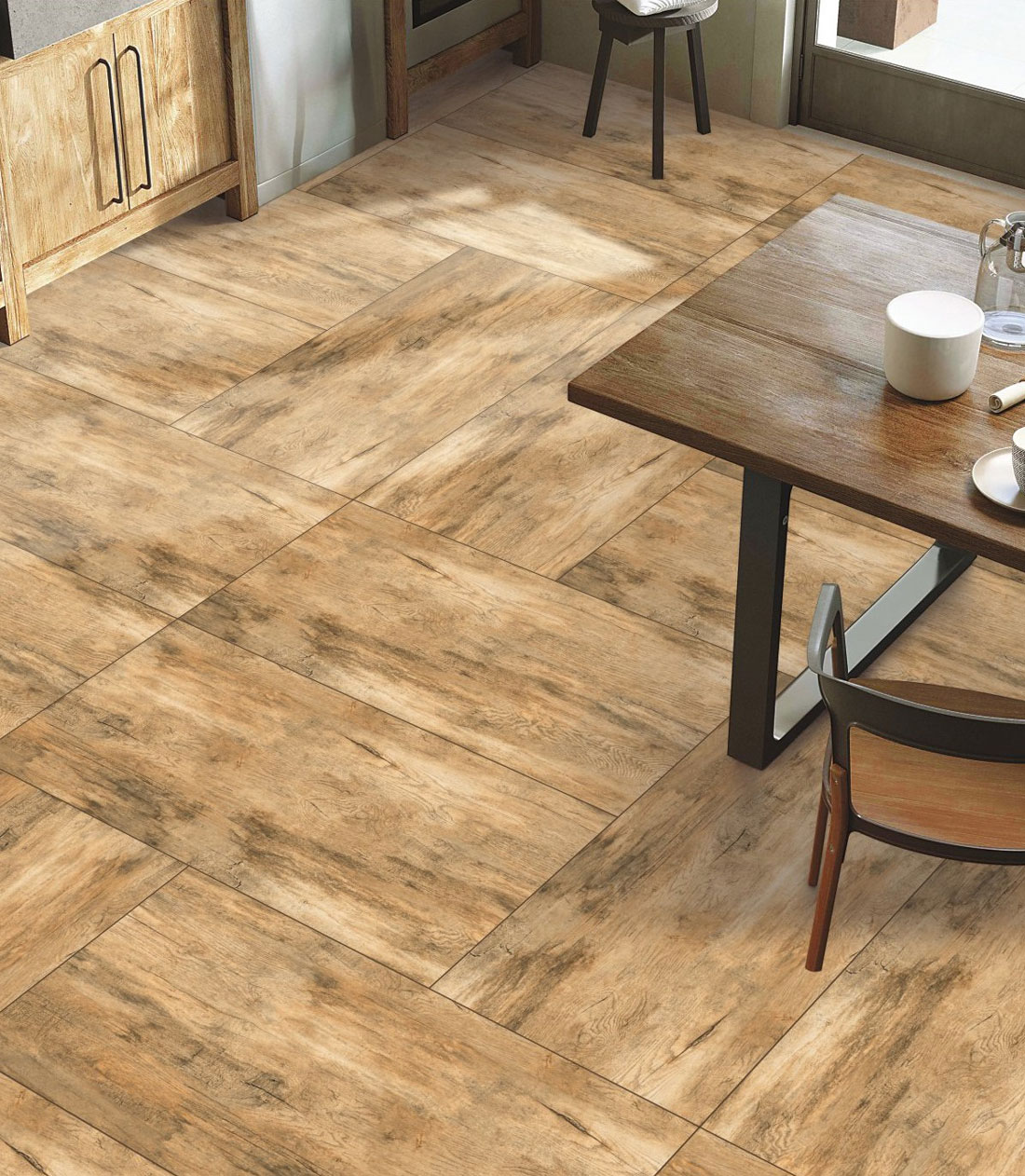 Porcelain Tile Flooring Wood Look