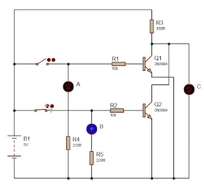 two transistor NOR gate