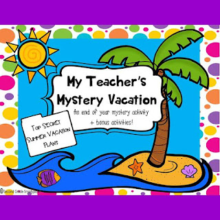 https://www.teacherspayteachers.com/Product/My-Teachers-Mystery-Vacation-An-End-of-Year-Activity-1209473