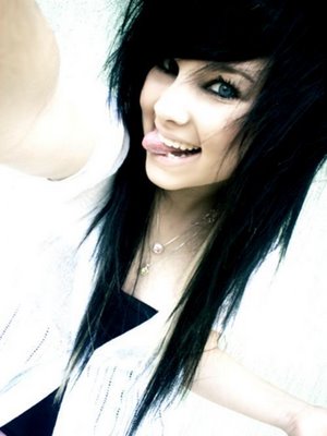 Scene Hair Cuts on Scene Girl Long Black Hair Jpg