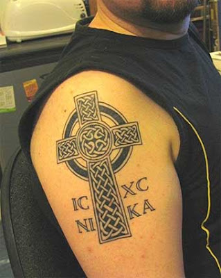 Cross Tattoo Shoulder. jesus on cross tattoo. tattoos