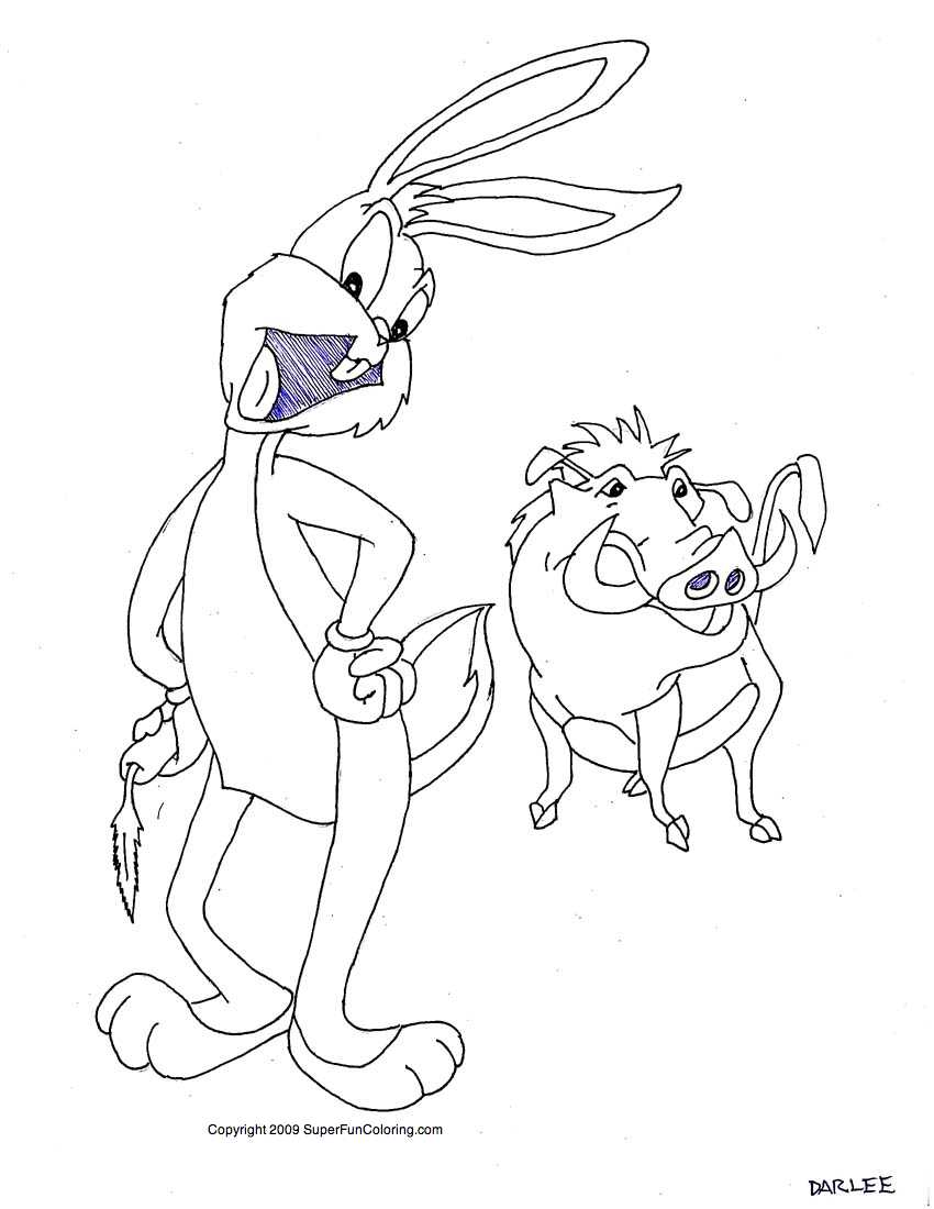 Cartoon Characters Coloring Pages