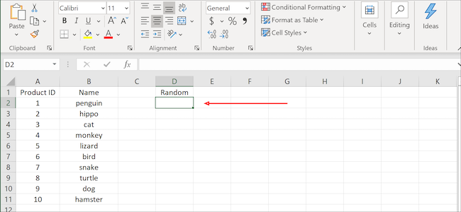 تسليط الضوء على خلية Excel