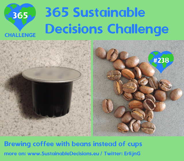 Brewing coffee with beans instead of cups sustainability sustainable living climate action