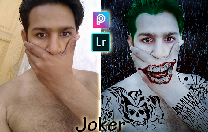 PicsArt Editing 2019 suicide squad Joker effect tutorial by Riyal PicsArt