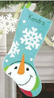 Catching Snowflakes Felt Christmas Stocking Kit