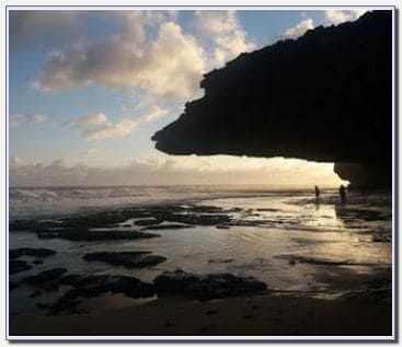 Sunset di pantai seruni Jogja