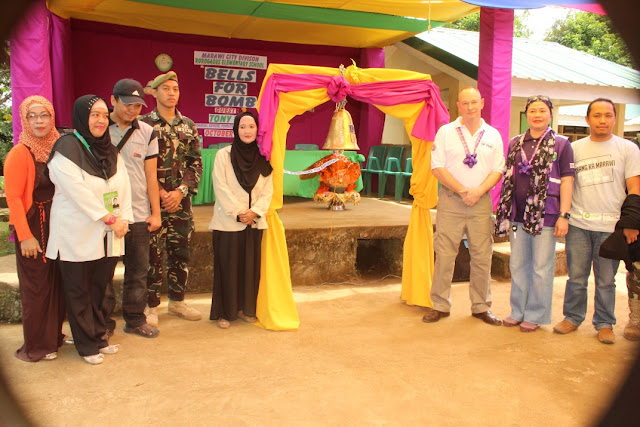 Marawi schools division turns over an old Japanese bomb shell to a Swiss foundation