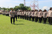 Kapolresta Deli Serdang Pimpin Apel Pergeseran Pasukan Dalam Rangka Pengamanan Pilkades