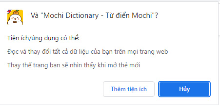 Cách cài đặt, sử dụng tiện ích Mochi Dictionary trên máy tính a1