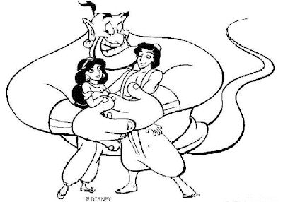 Disney Coloring Pages ,aladin